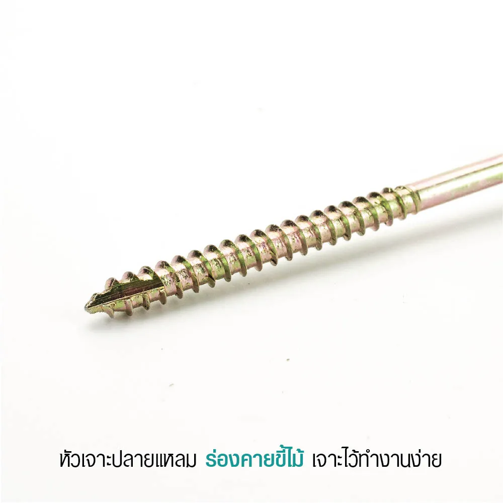 ร่องคายขี้ม้า สกรูกระเบื้องลอนคู่แปไม้ เจาะไวทำงานง่าย