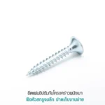 สกรูซุปเปอร์ดรายวอลล์ ฝังหัวสกรูจมลึก ปาดเก็บงานง่าย