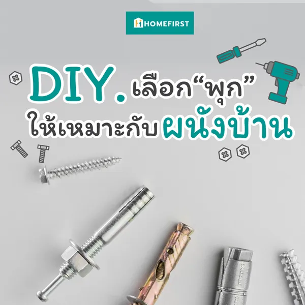 เลือกพุกให้เหมาะกับผนังบ้าน